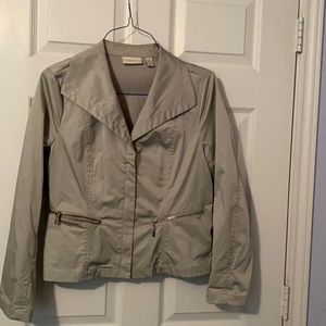 Chico’s silvery gray light weight jacket, size 1